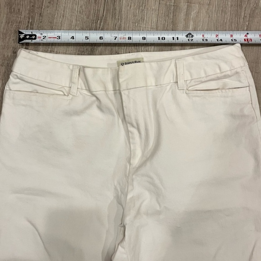 St. John’s Bay White Cotton Pants 12T - Picture 6 of 14